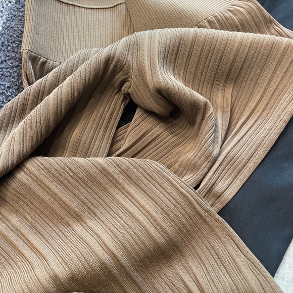 Marijane Pant - Textured Knit :: Light Ash S - Picture 6 of 6